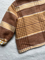 Veste laine carreaux enfant