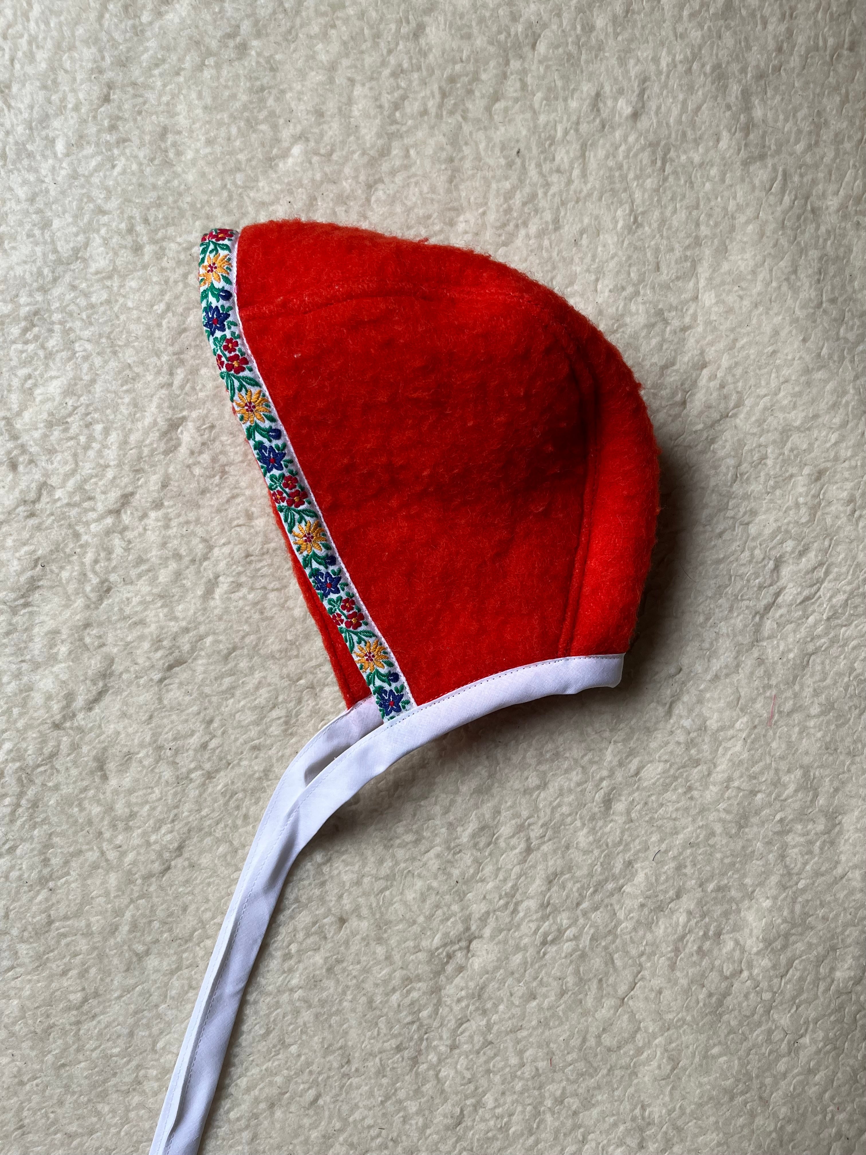 Béguin uni adulte upcyclé en laine – Pièce unique