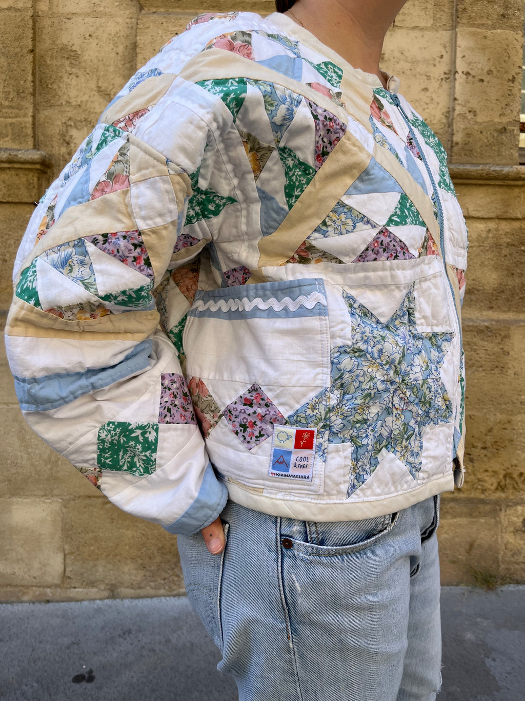 Veste patchwork upcyclée - Pièce unique