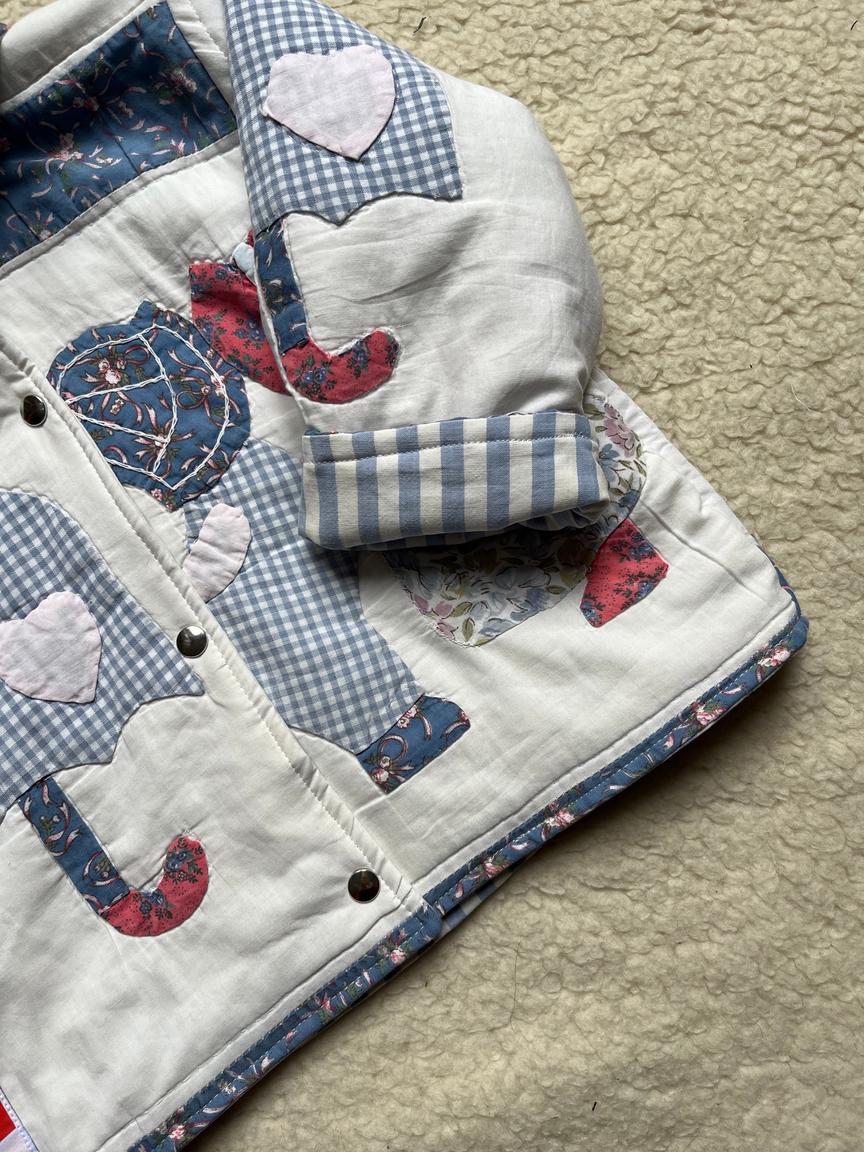 Veste upcyclée patchwork