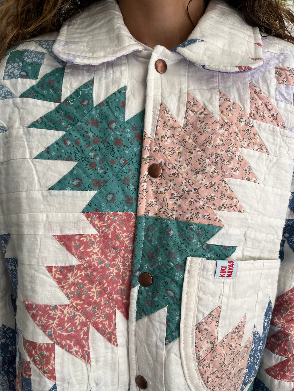 Veste patchwork upcyclée - Pièce unique