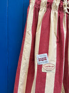 Pantalon barrel rayures patch