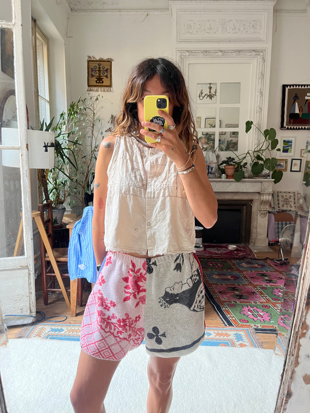Mini Short éponge vintage – Pièce Unique