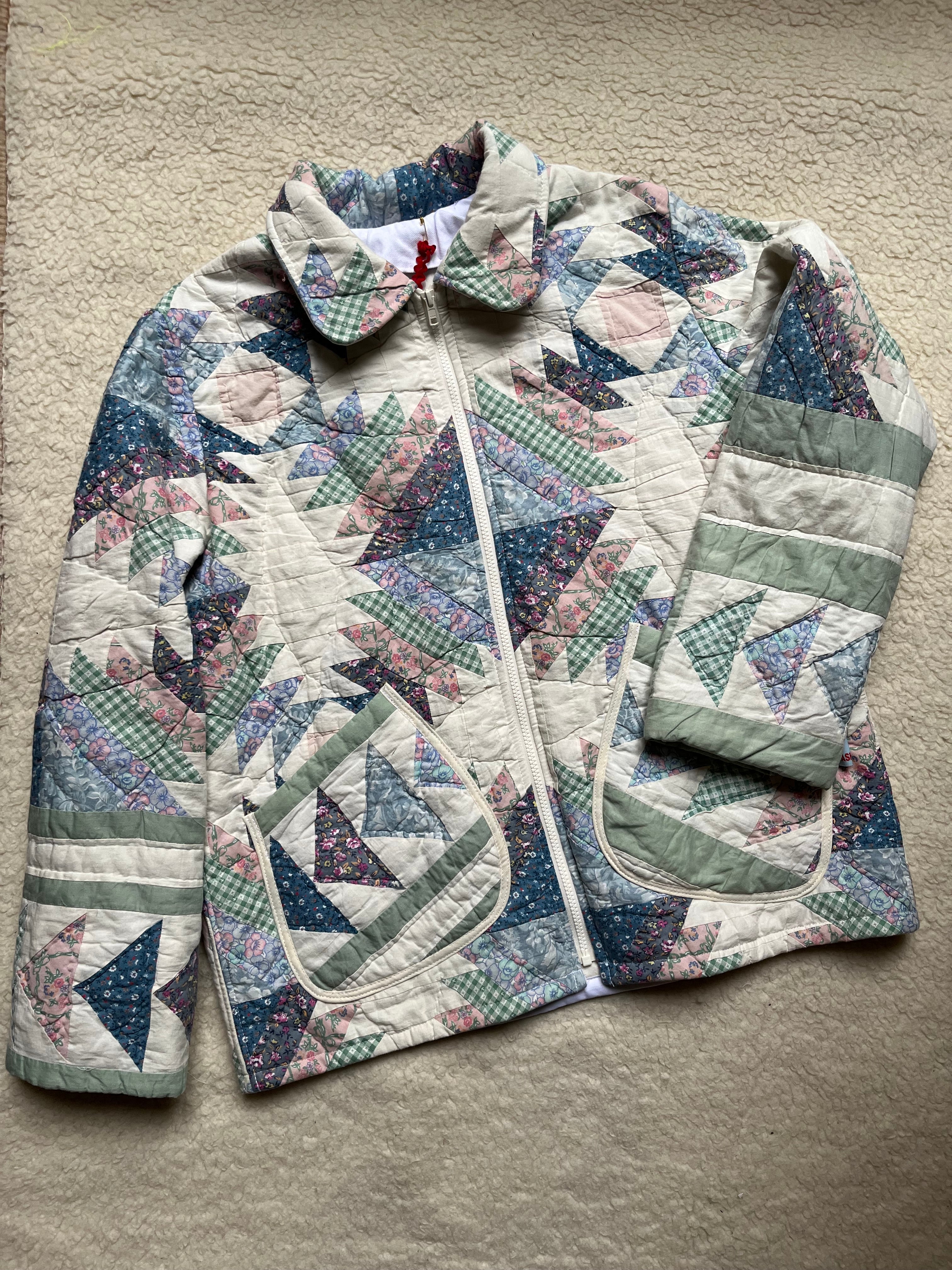 Veste patchwork upcyclée - Pièce unique