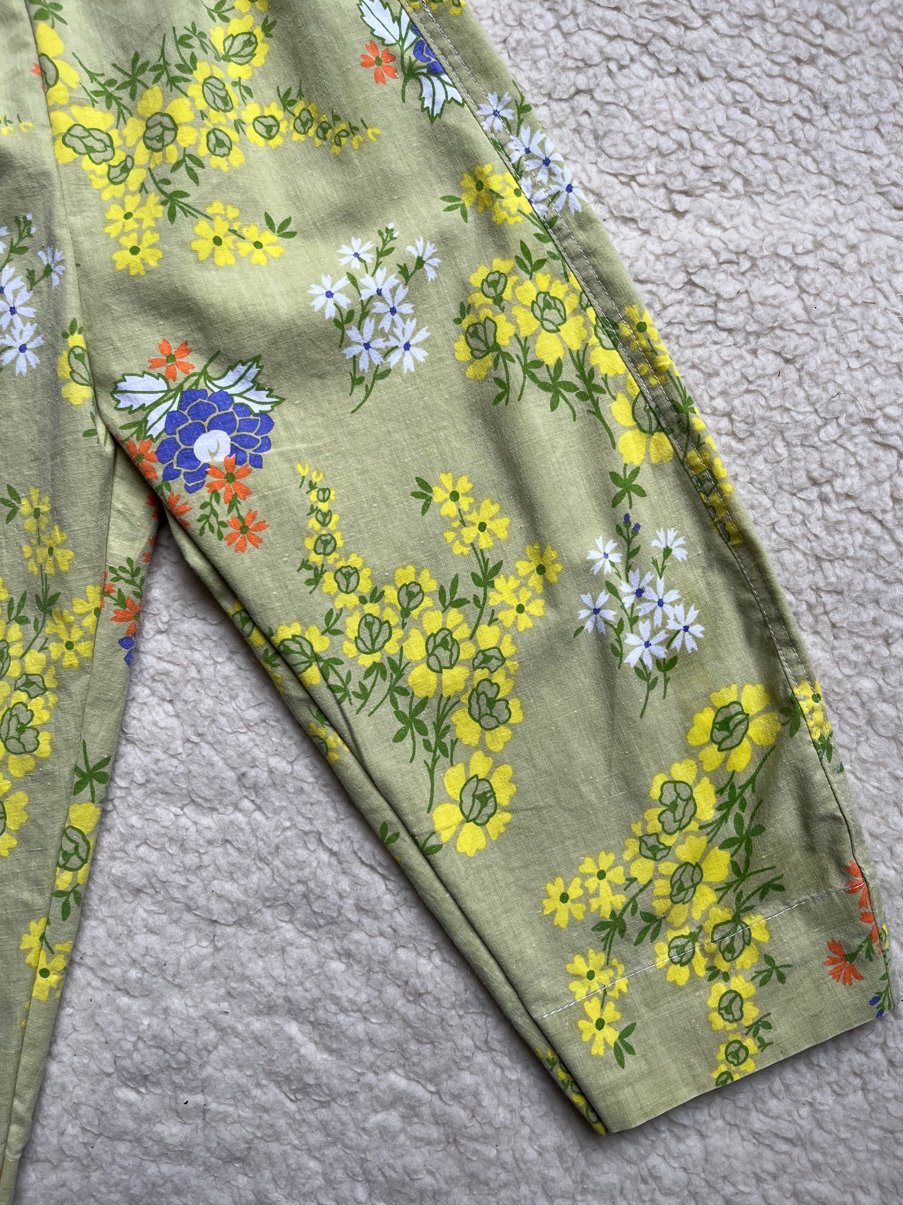 Pantalon enfant à fleurs