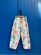 Pantalon barrel fleurs