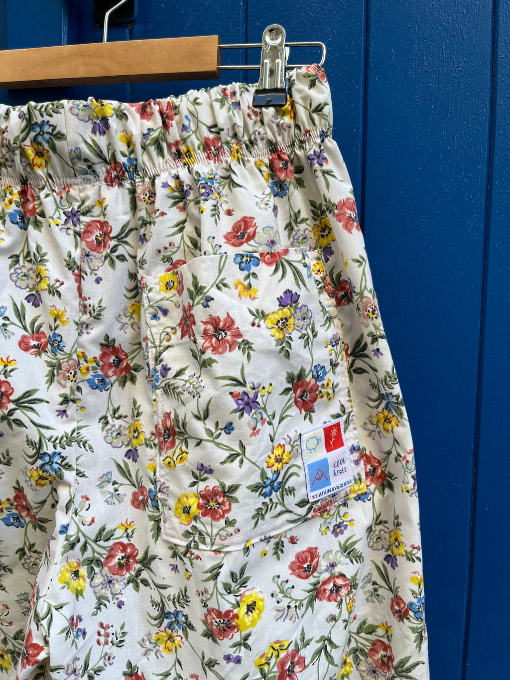 Pantalon barrel fleurs