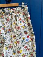 Pantalon barrel fleurs