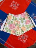 Mini Short fleurs dentelle  – Pièce Unique