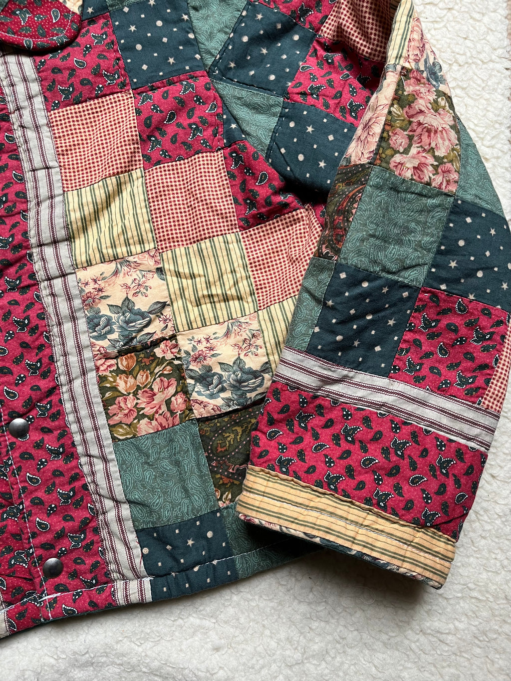 Veste patchwork upcyclée - Pièce unique