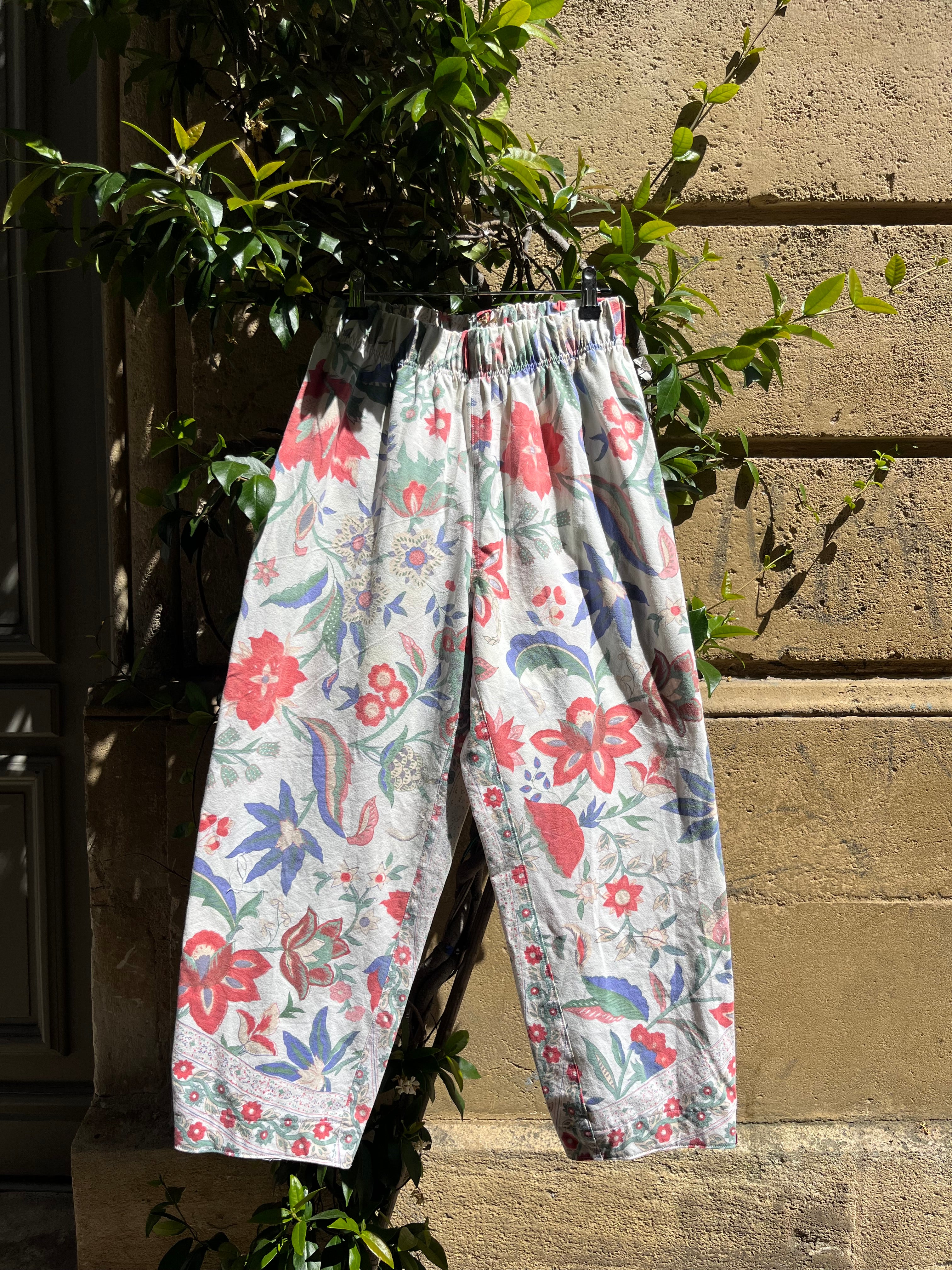 Pantalon fleurs