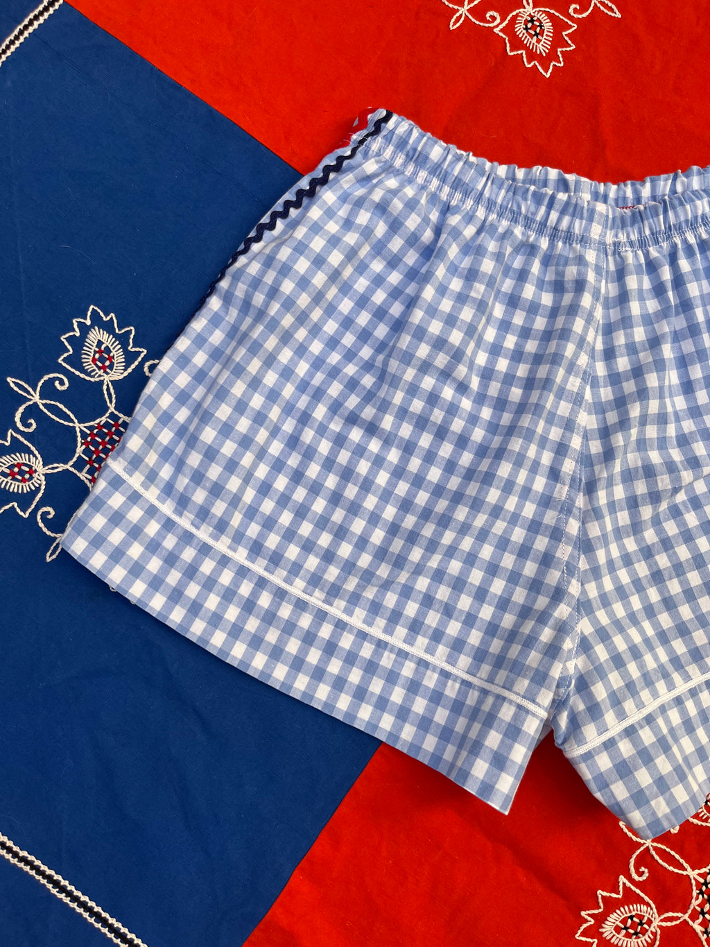 Mini Short Vichy croquet  – Pièce Unique