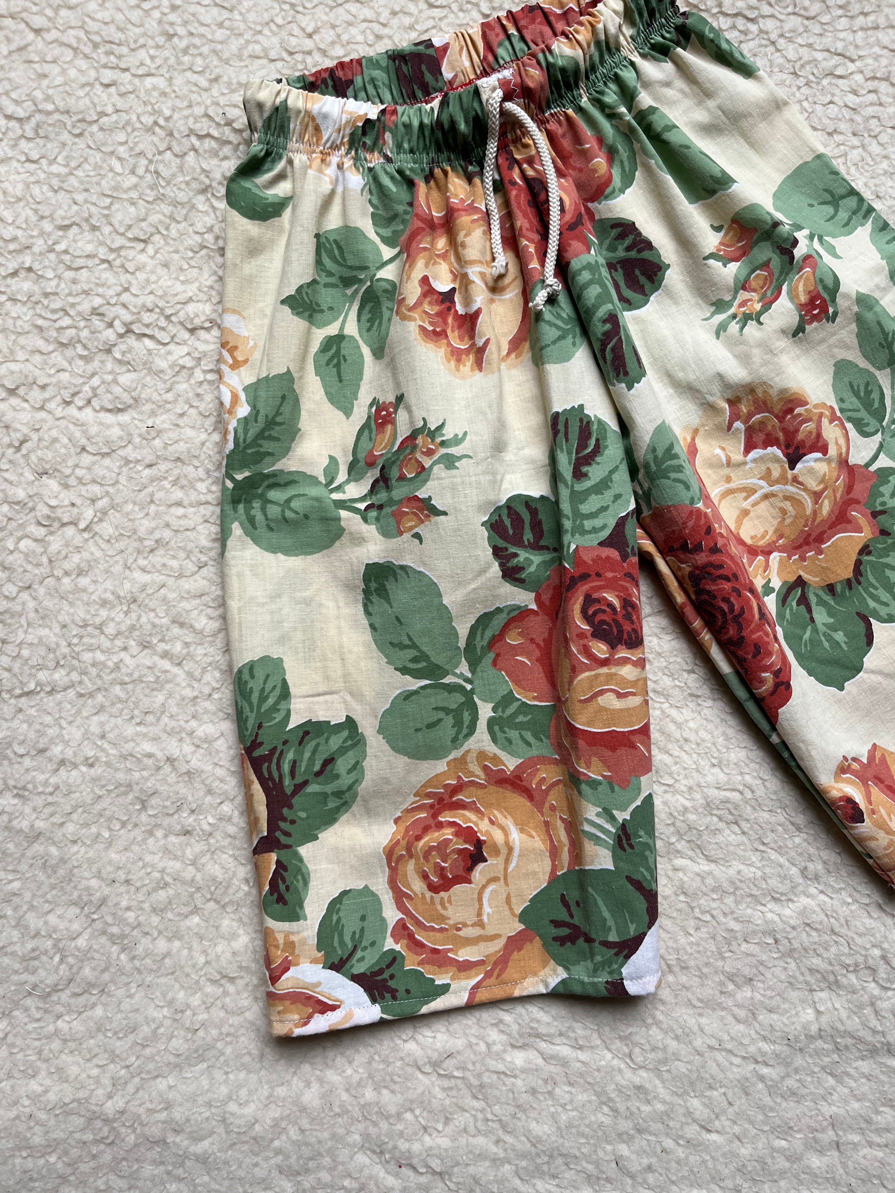 Pantalon fleurs