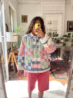 Veste patchwork upcyclée - Pièce unique