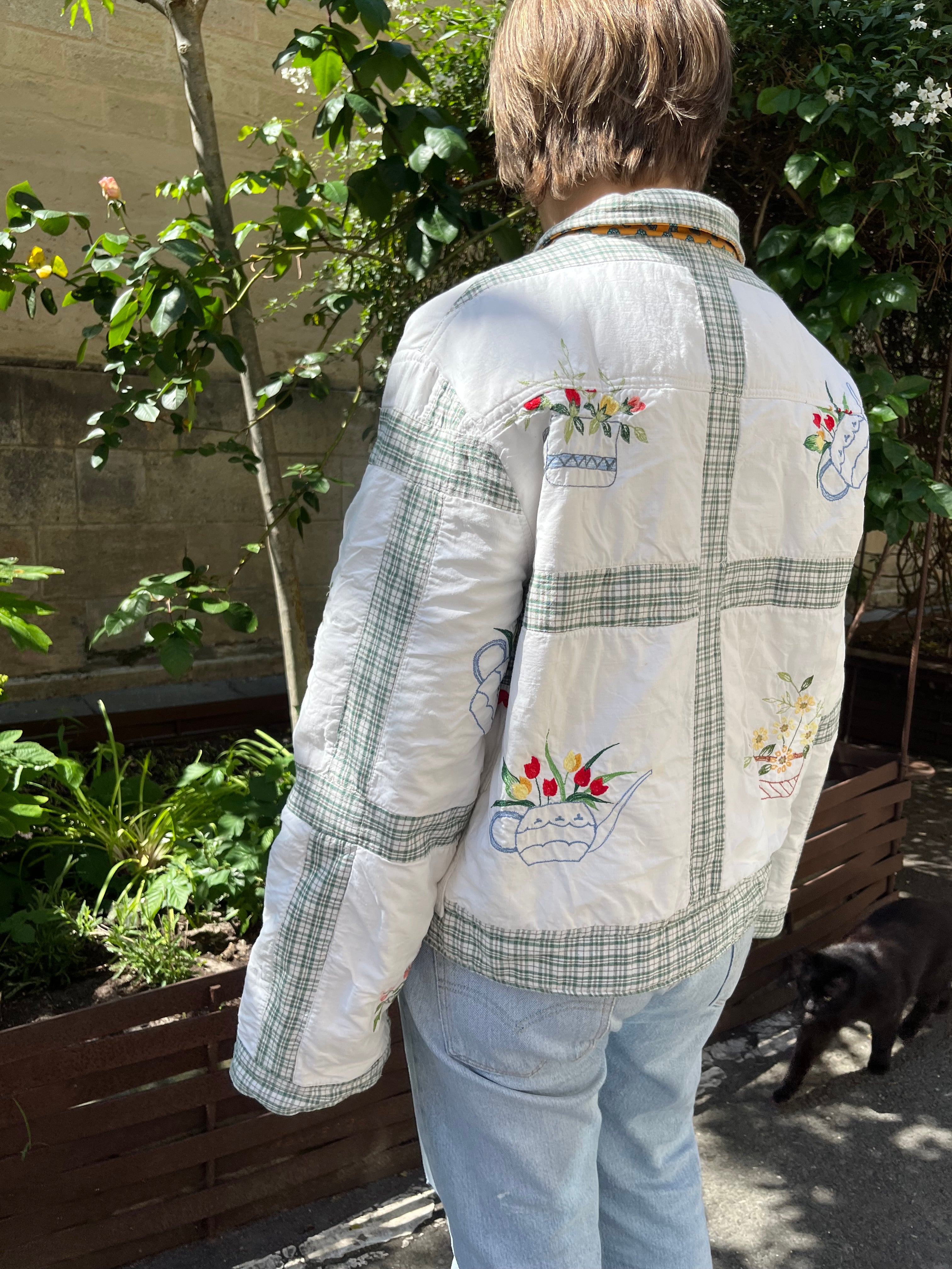 Veste patchwork upcyclée - Pièce unique