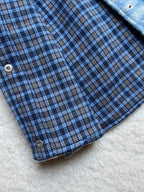 Veste sans manches upcyclée laine carreaux