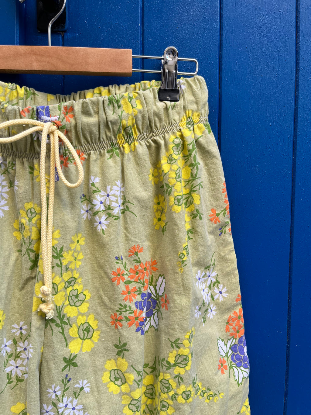 Pantalon barrel fleurs