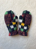 Moufles upcyclées multicolore