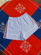 Mini Short Vichy croquet  – Pièce Unique