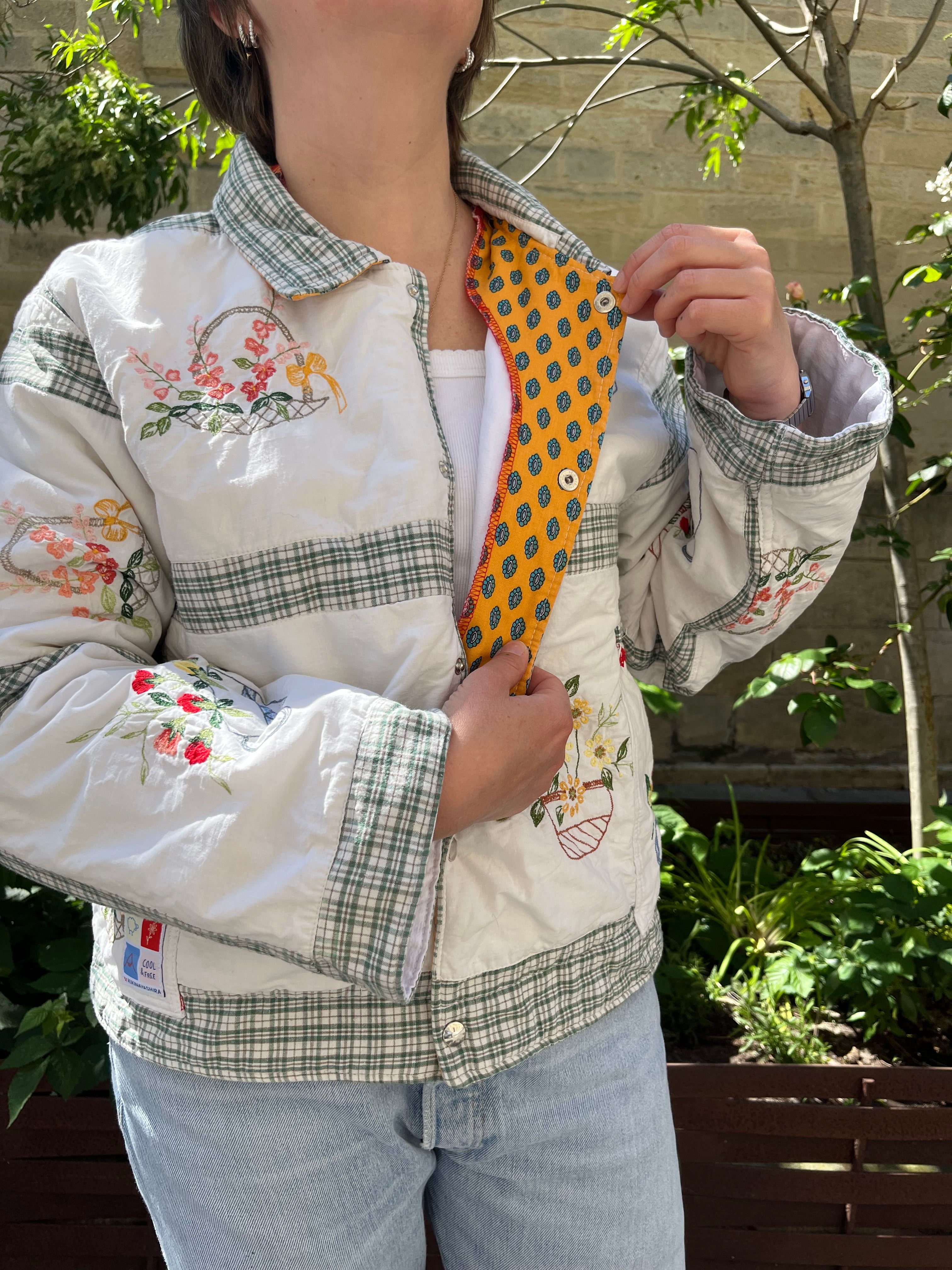 Veste patchwork upcyclée - Pièce unique