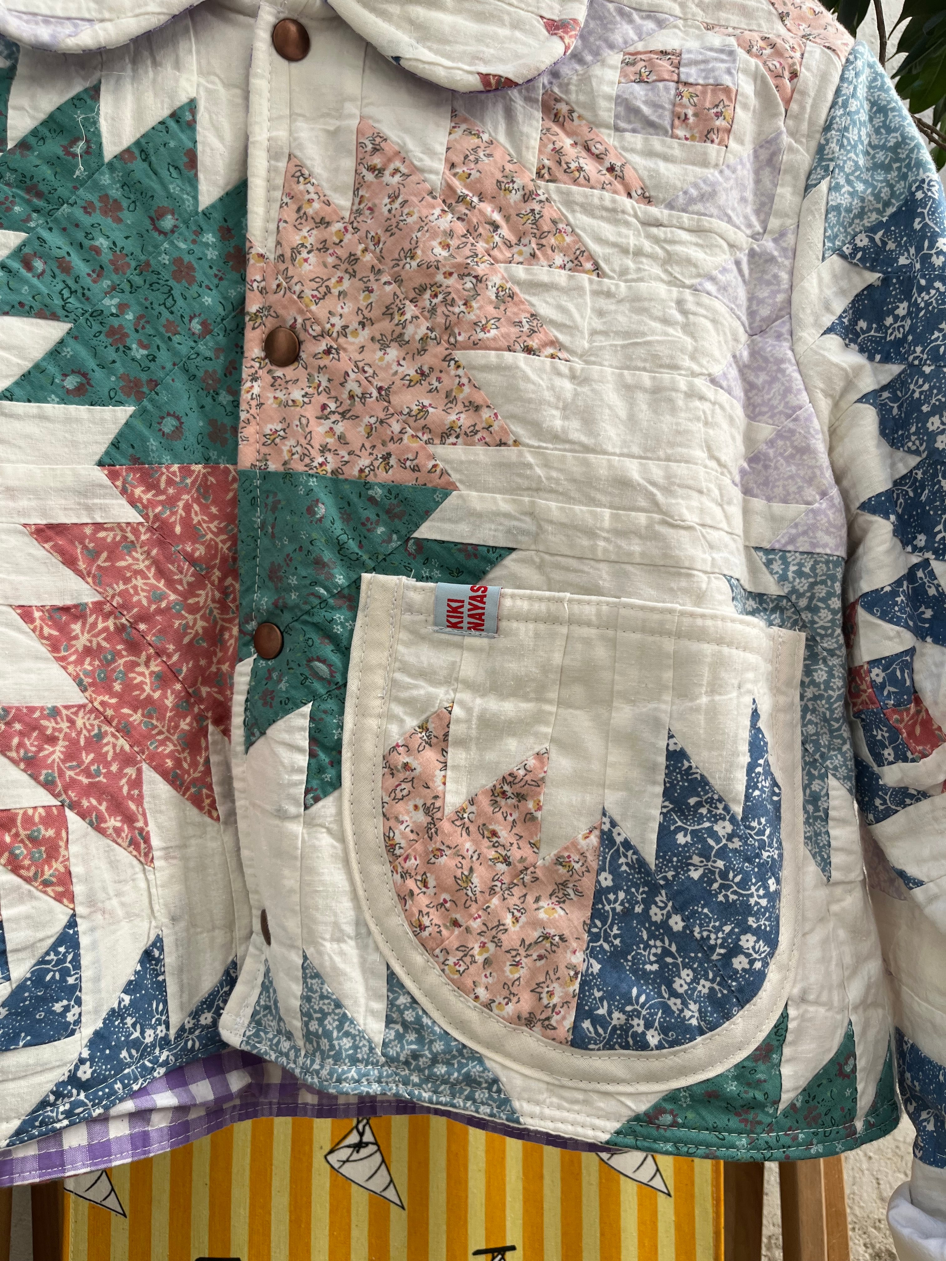 Veste patchwork upcyclée - Pièce unique