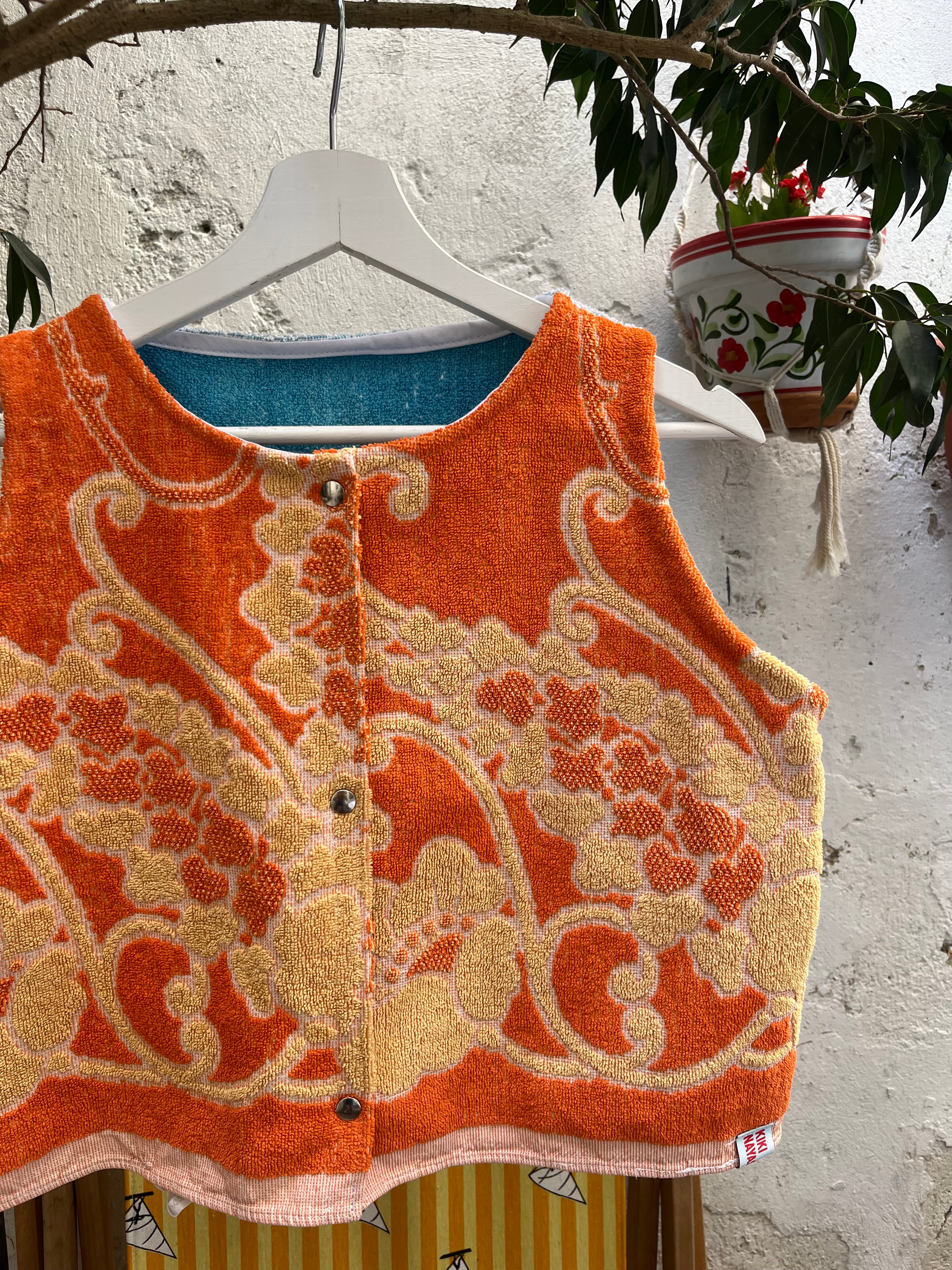 Top en éponge vintage  - Pièce unique