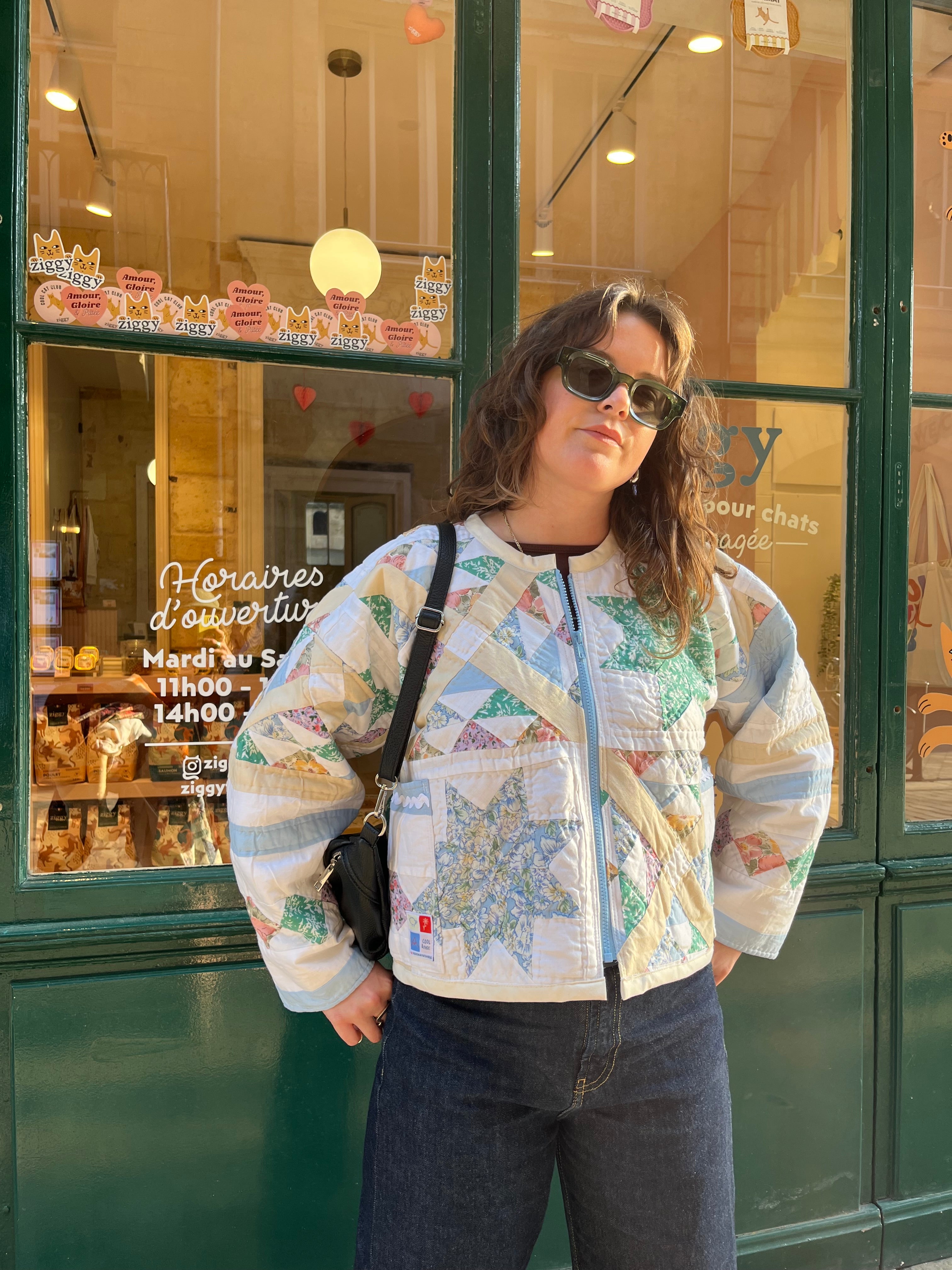 Veste patchwork upcyclée - Pièce unique