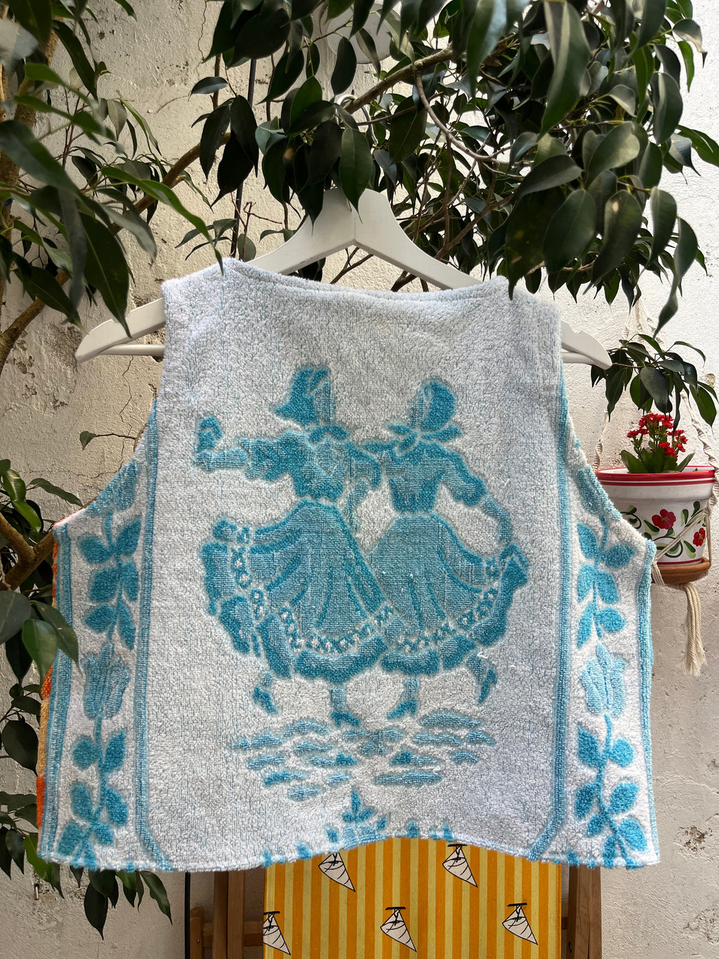 Top en éponge vintage  - Pièce unique