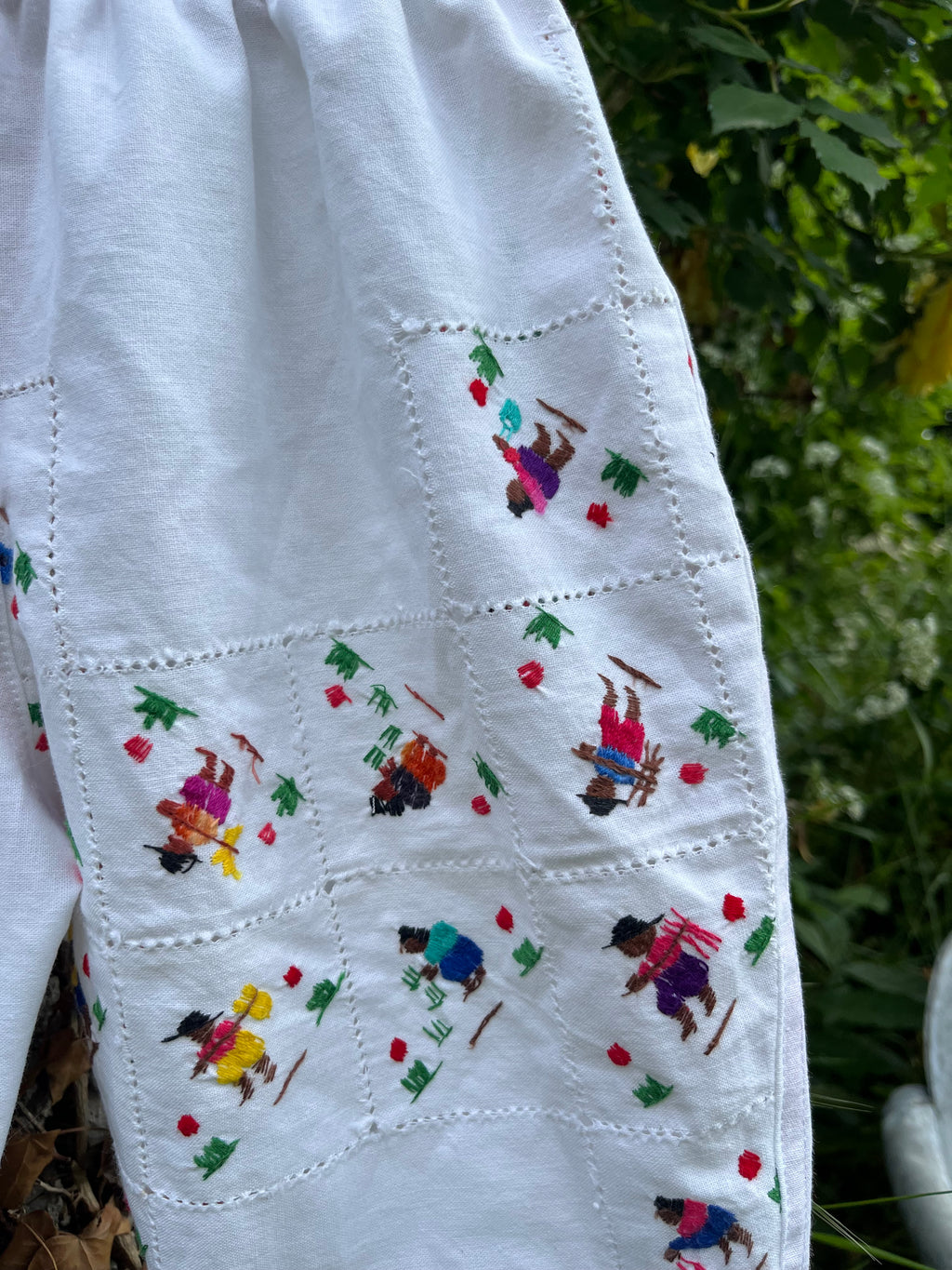 Pantalon enfant brodé