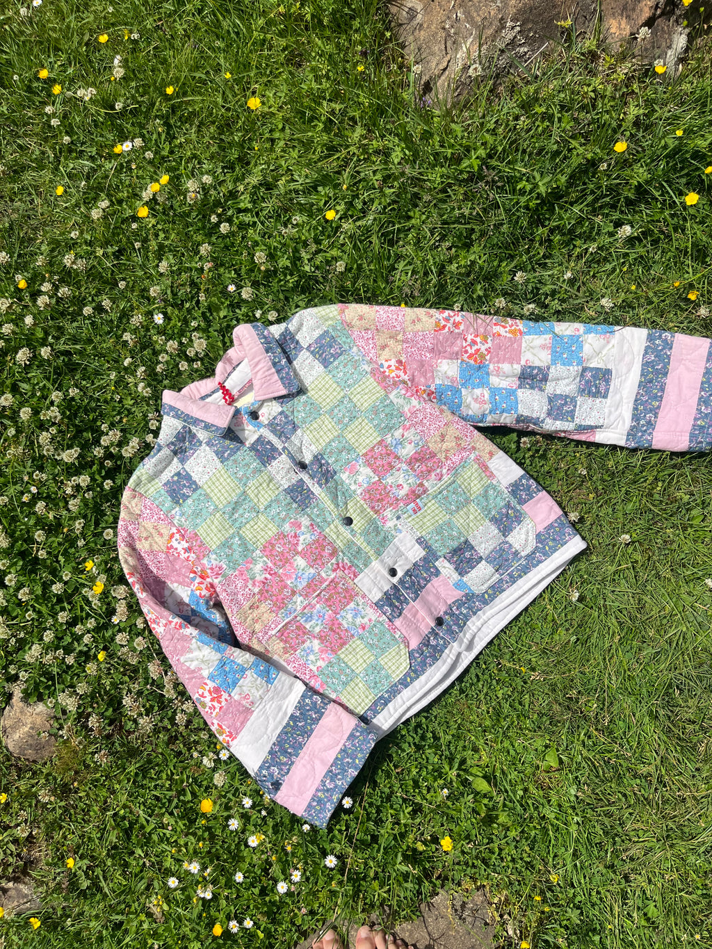 Veste patchwork upcyclée - Pièce unique