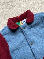 Veste upcyclée laine bicolore