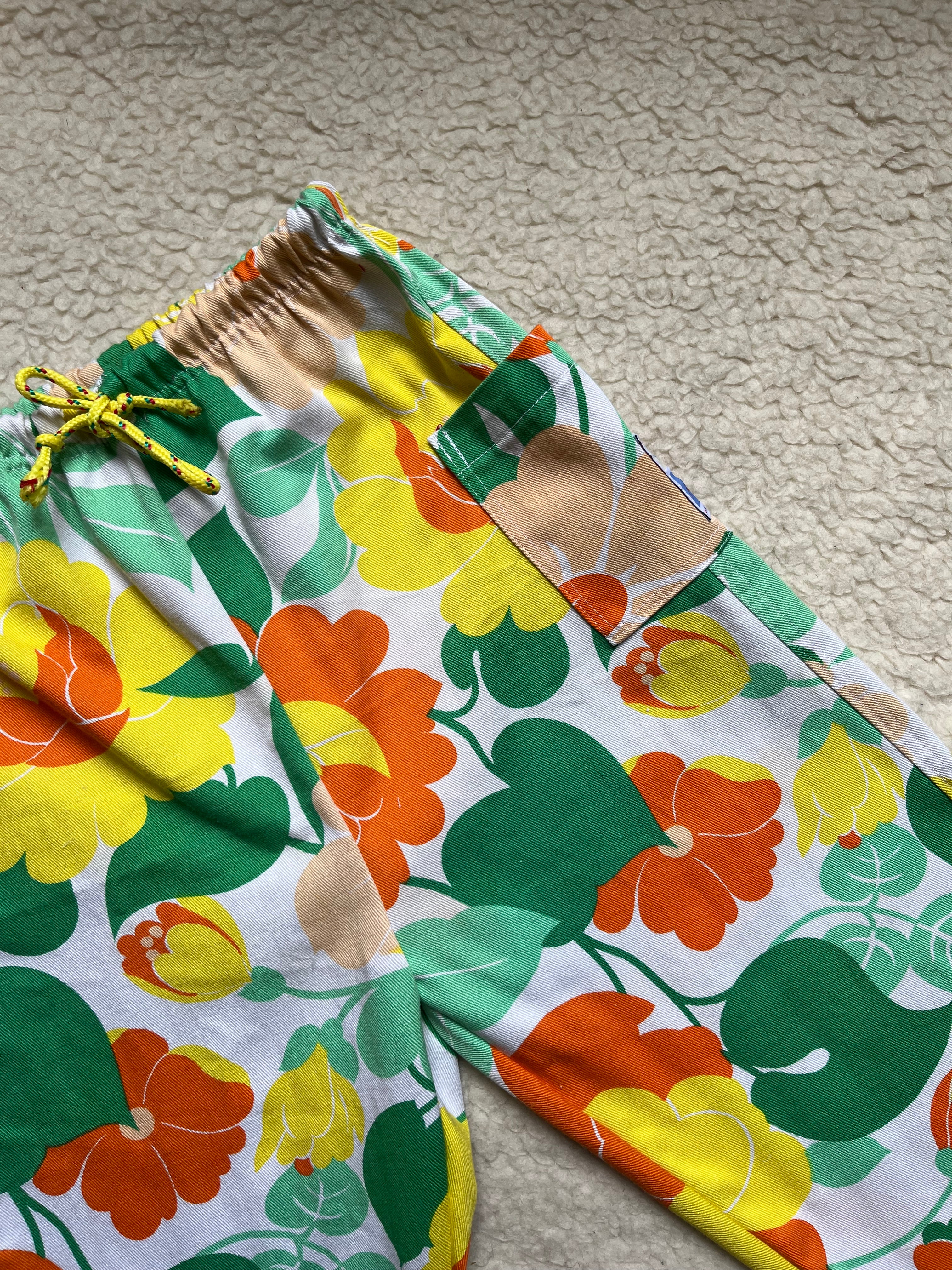 Pantalon enfant à fleurs