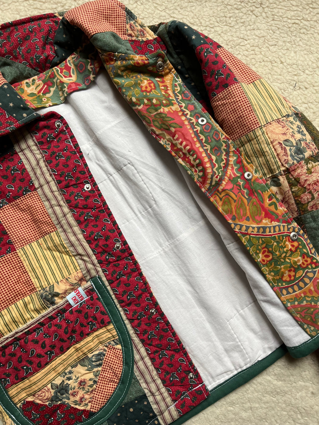 Veste patchwork upcyclée - Pièce unique
