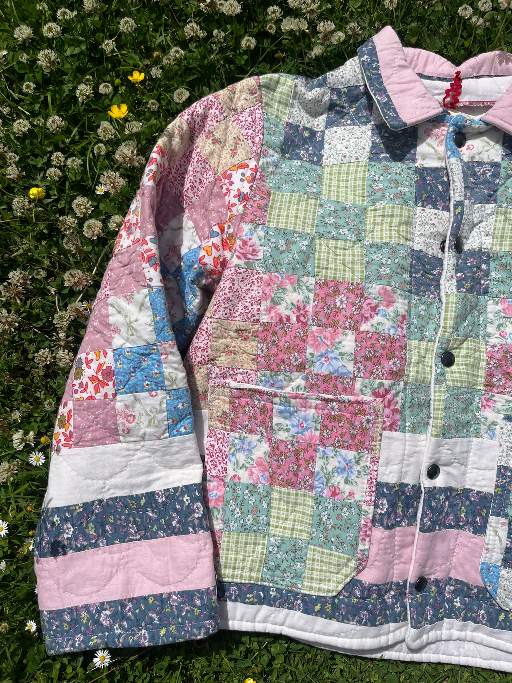 Veste patchwork upcyclée - Pièce unique