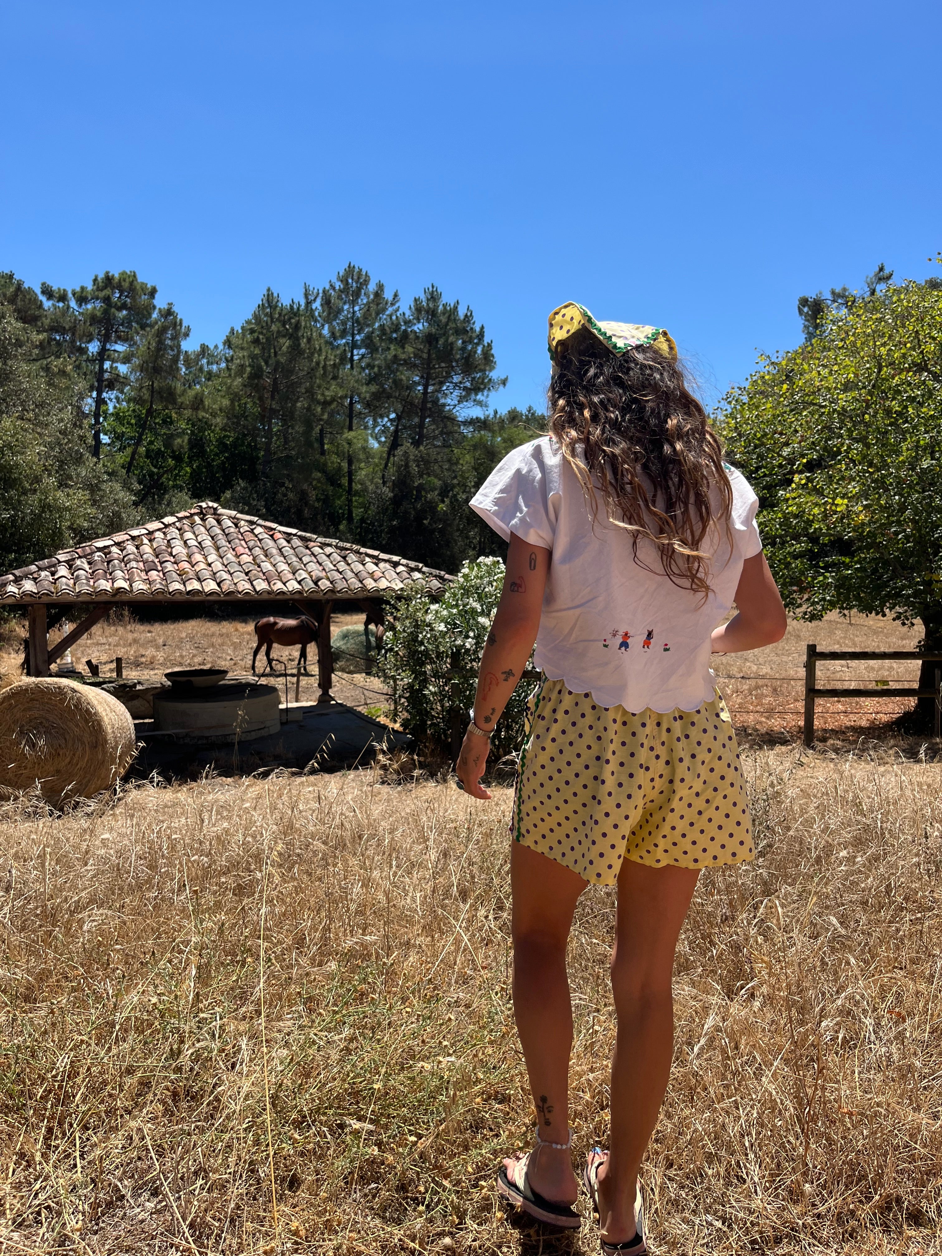 Mini Short à pois – Pièce Unique