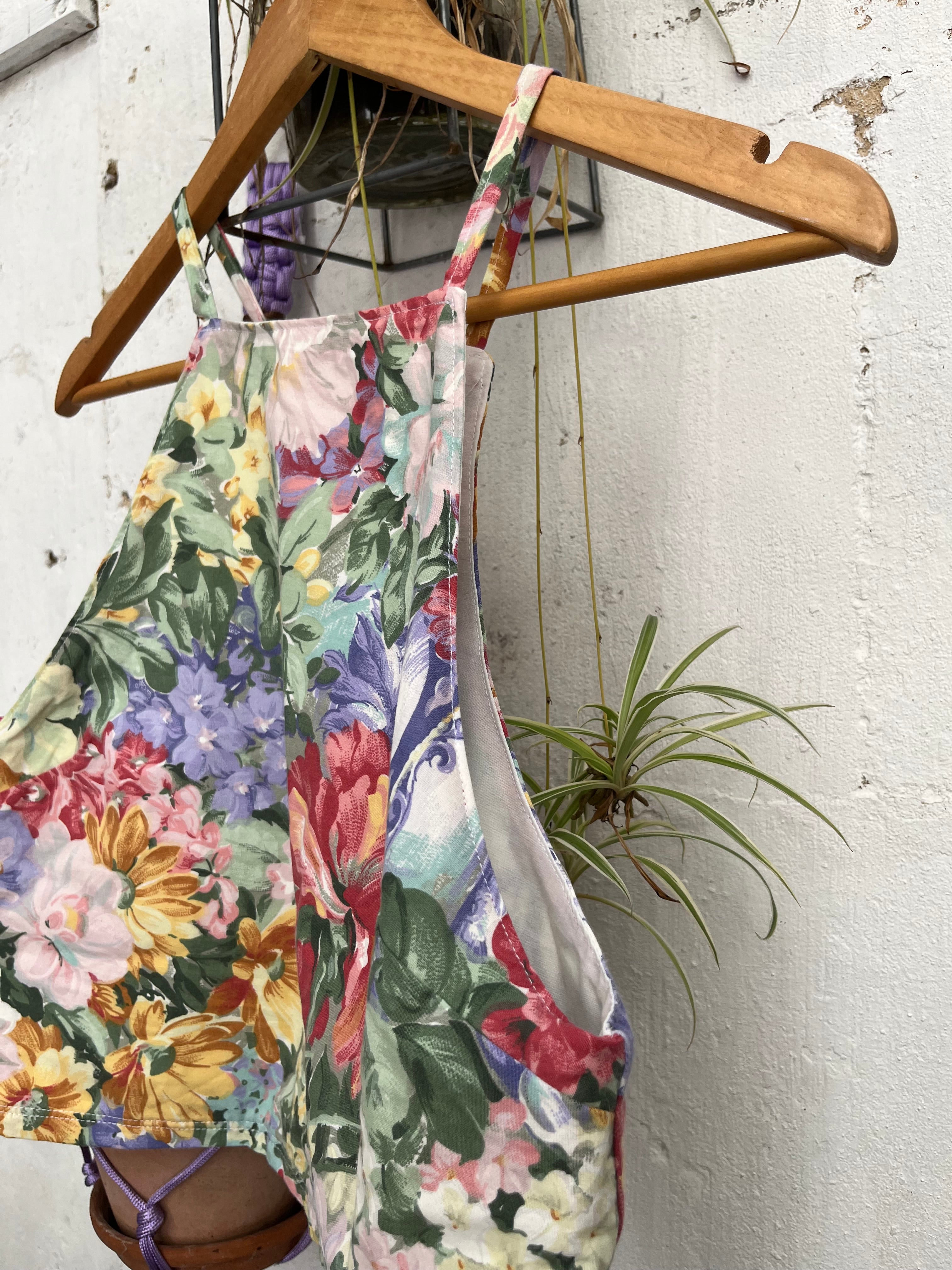 Débardeur fleurs upcyclé - Pièce unique
