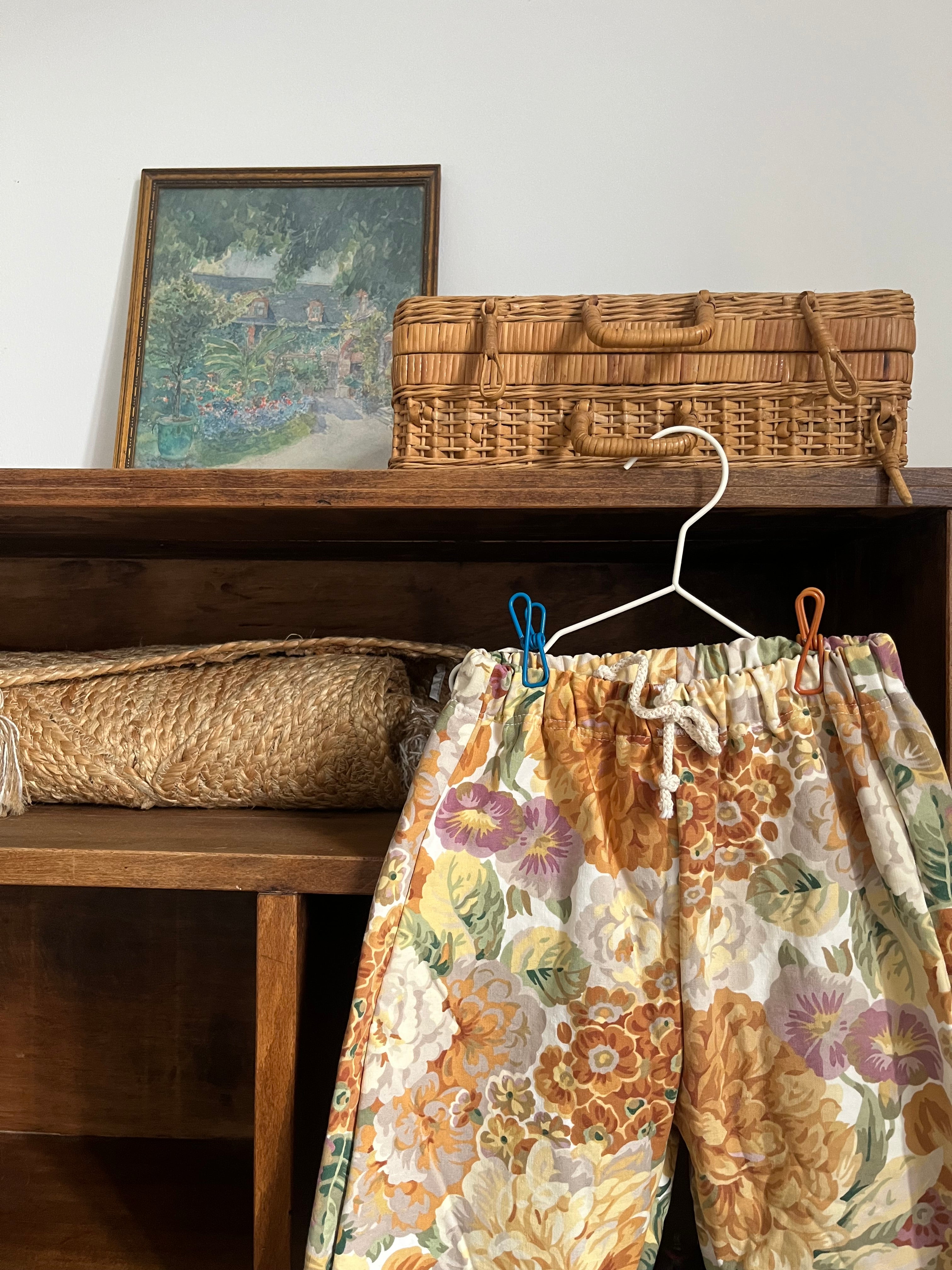 Pantalon enfant à fleurs