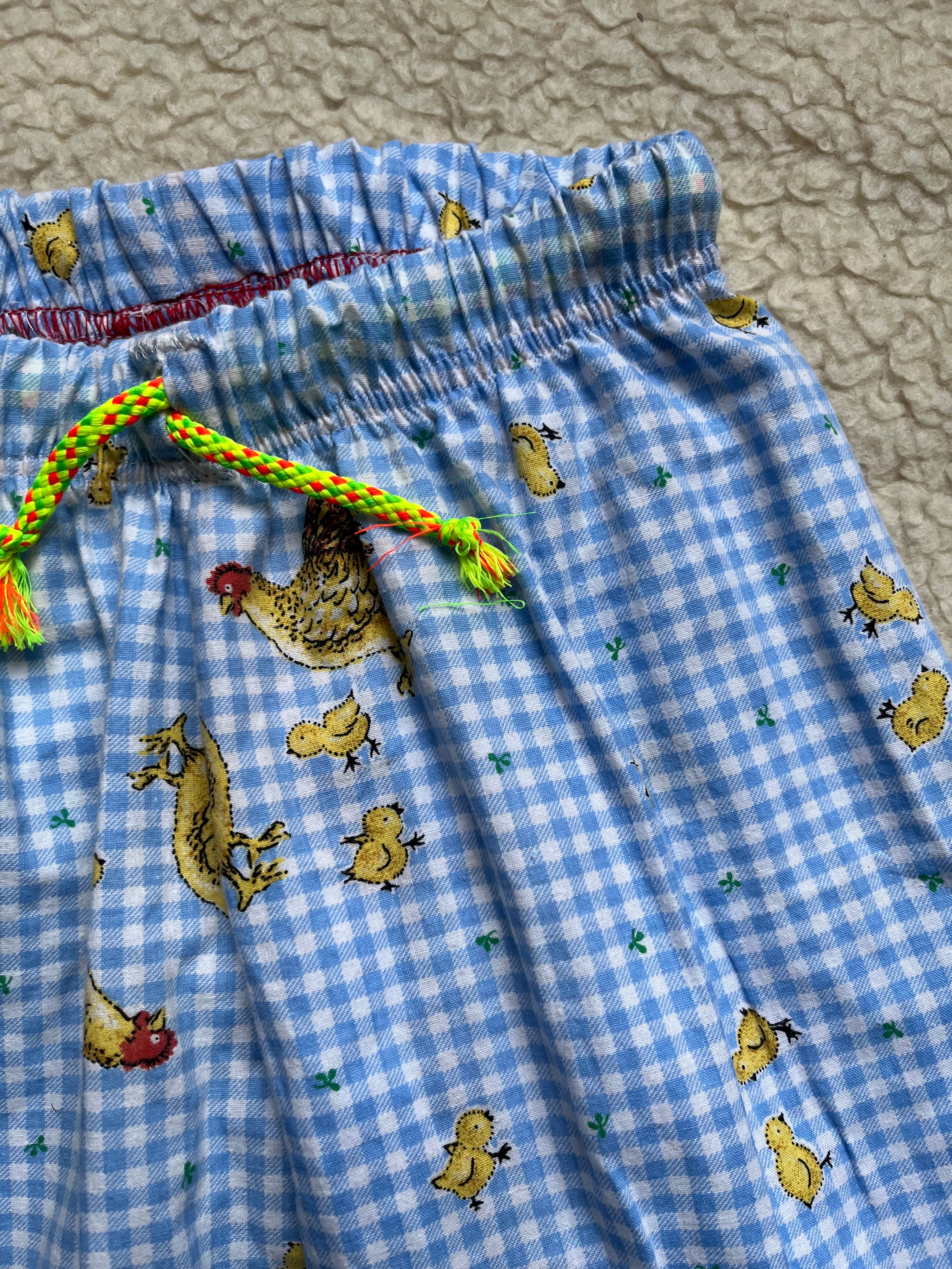 Pantalon vichy poules