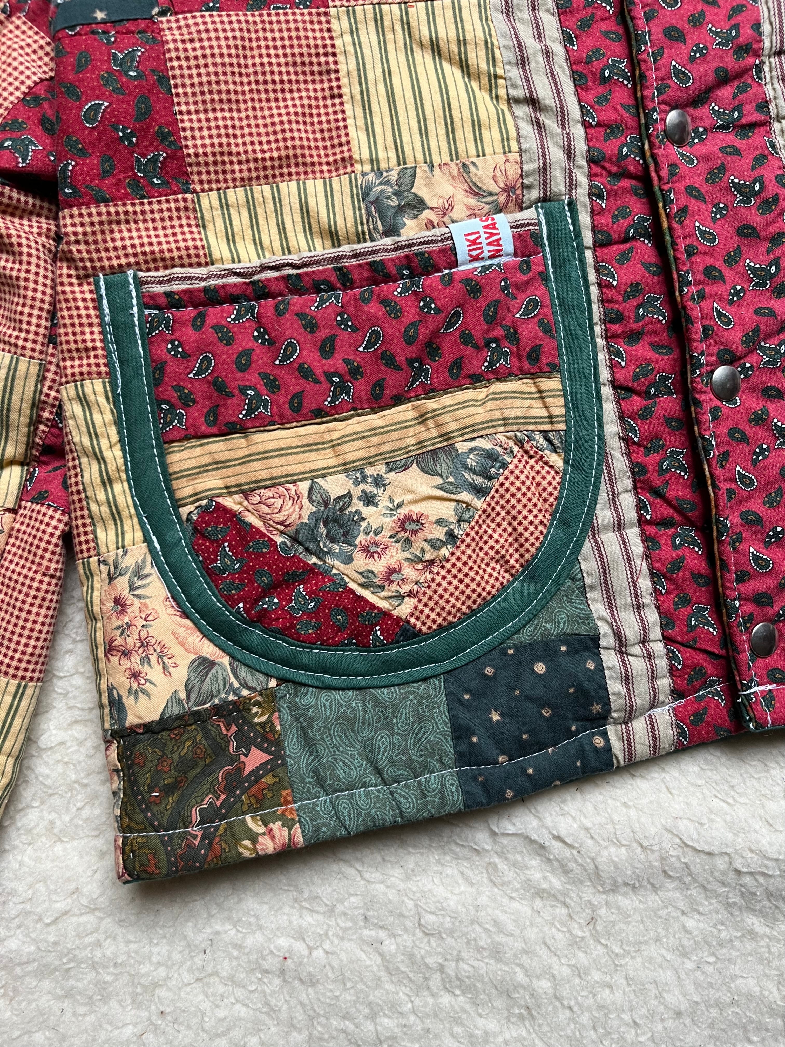 Veste patchwork upcyclée - Pièce unique