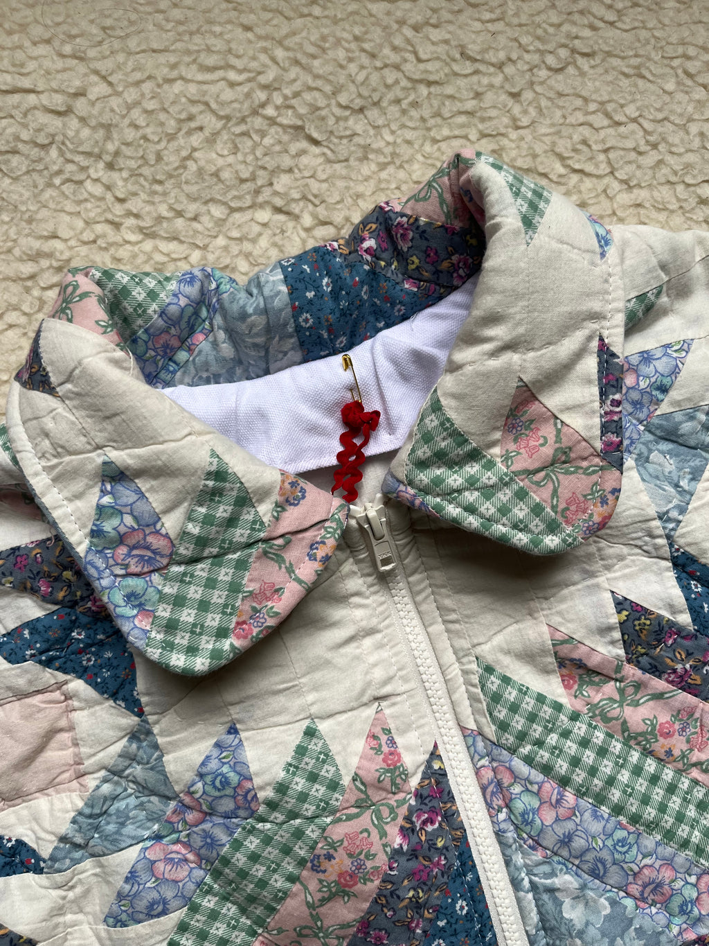 Veste patchwork upcyclée - Pièce unique