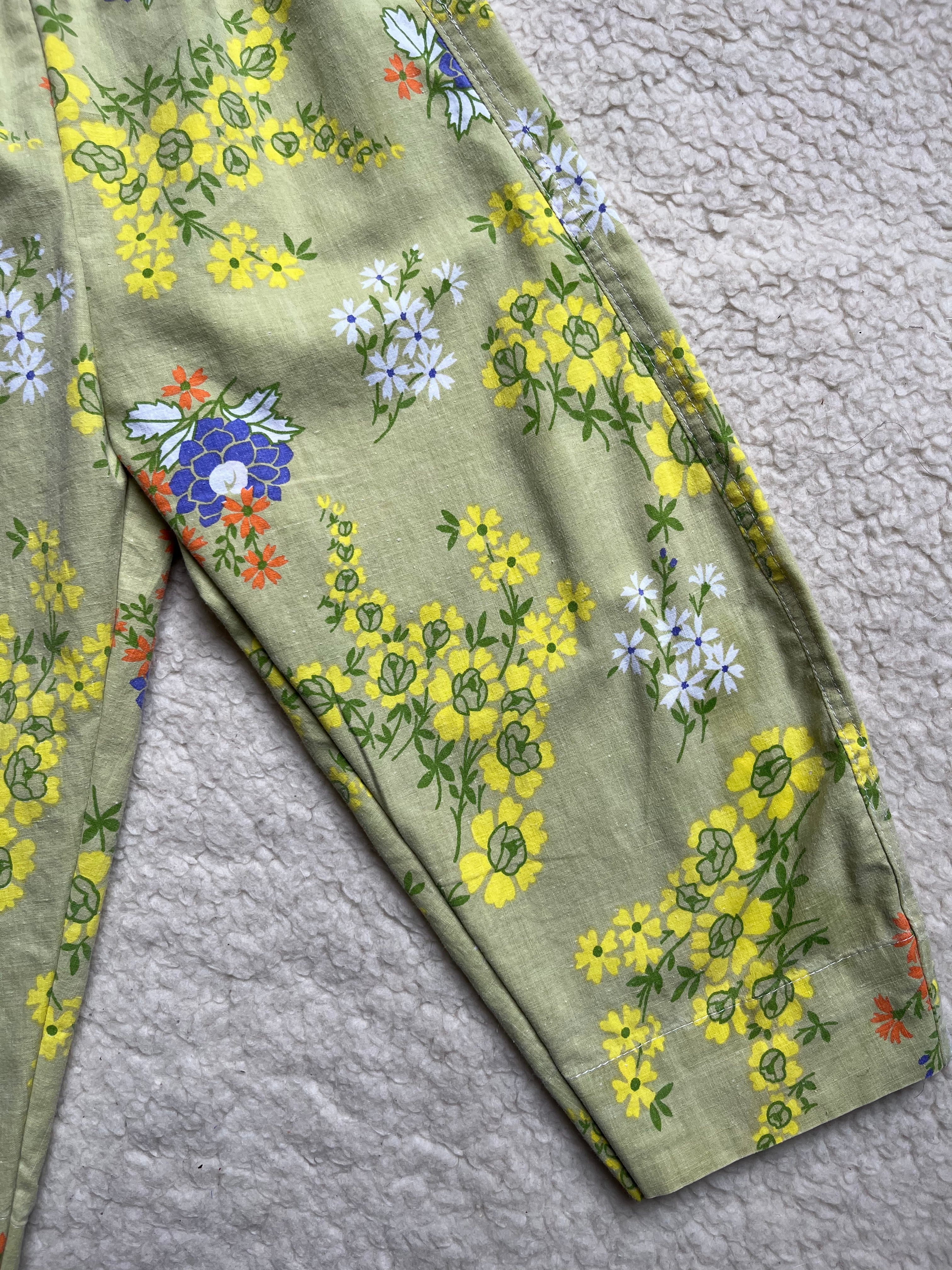 Pantalon enfant à fleurs
