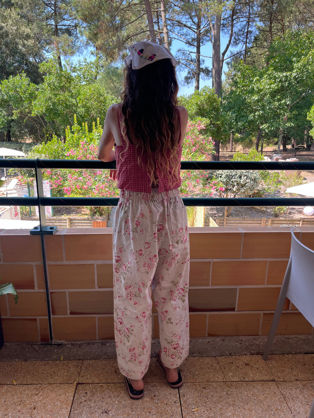 Pantalon fleurs