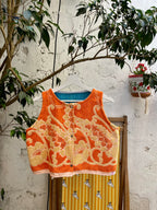 Top en éponge vintage  - Pièce unique