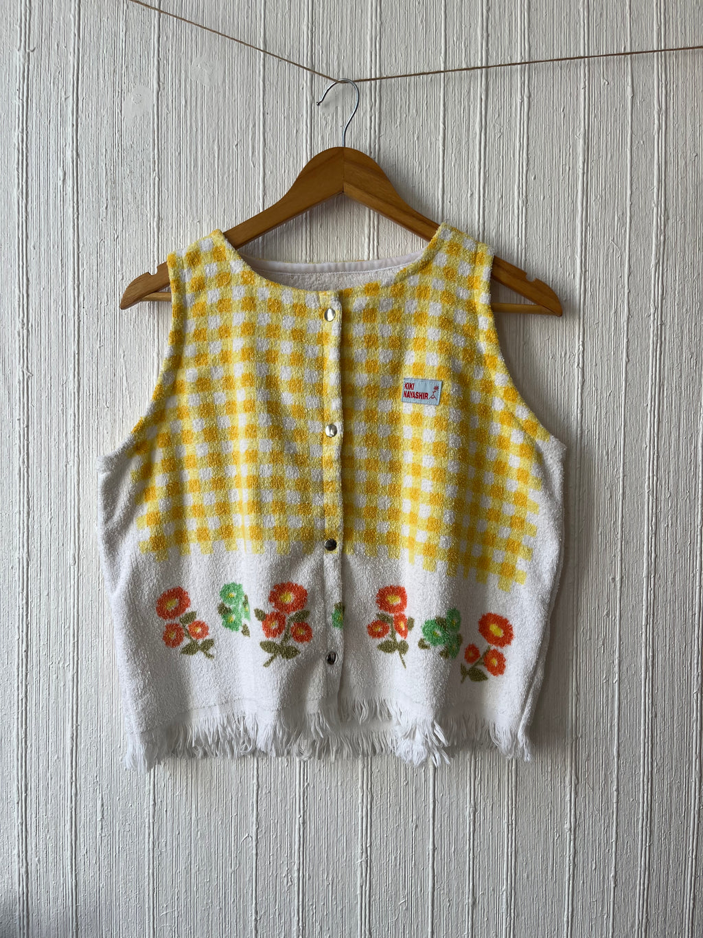 Top en serviette vintage - Fait main