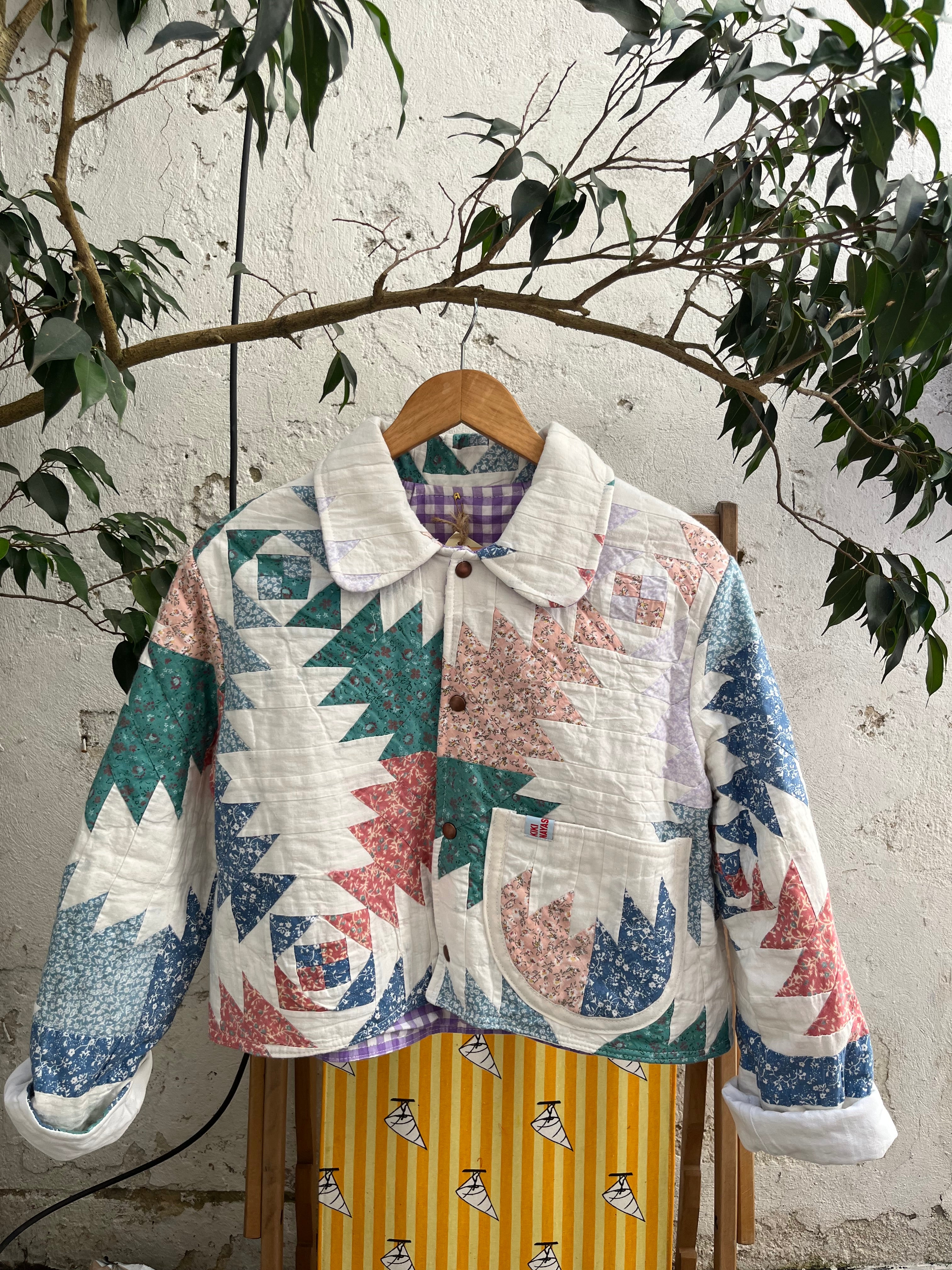 Veste patchwork upcyclée - Pièce unique
