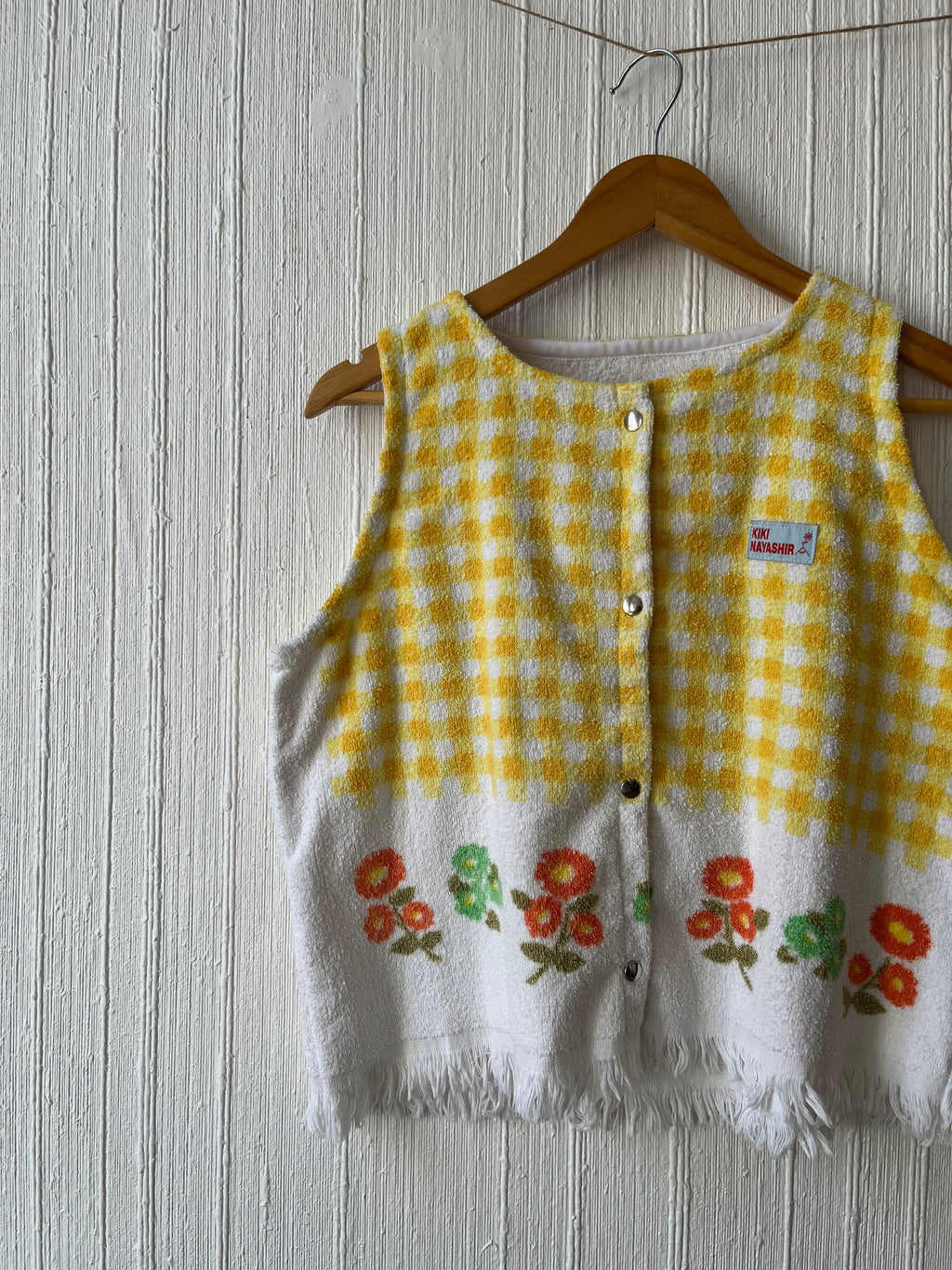 Top en serviette vintage - Fait main