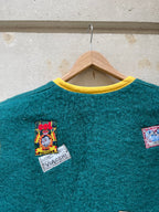 Veste sans manches laine patchs vintage  - Pièce unique