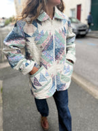 Veste patchwork upcyclée - Pièce unique
