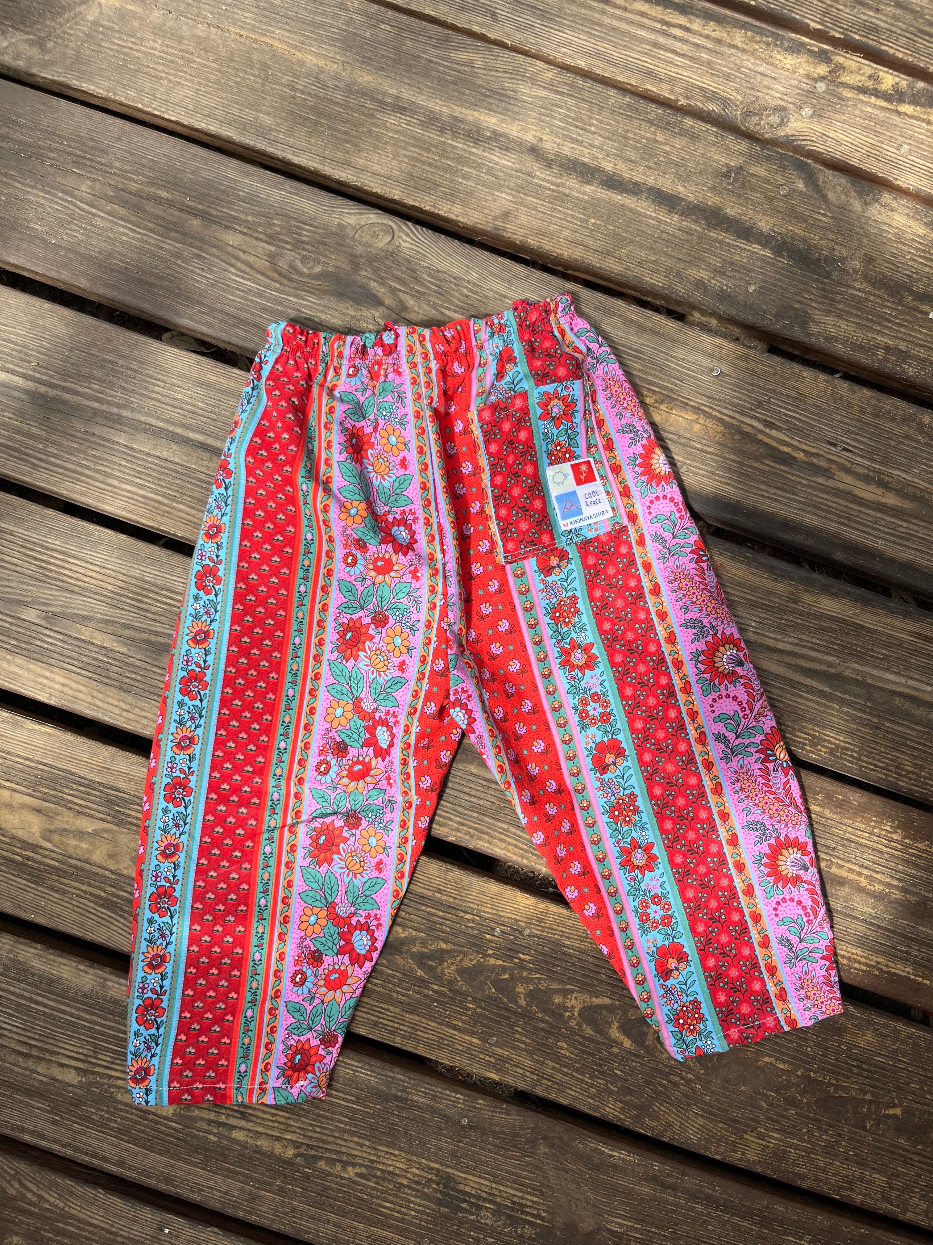 Pantalon enfant à fleurs