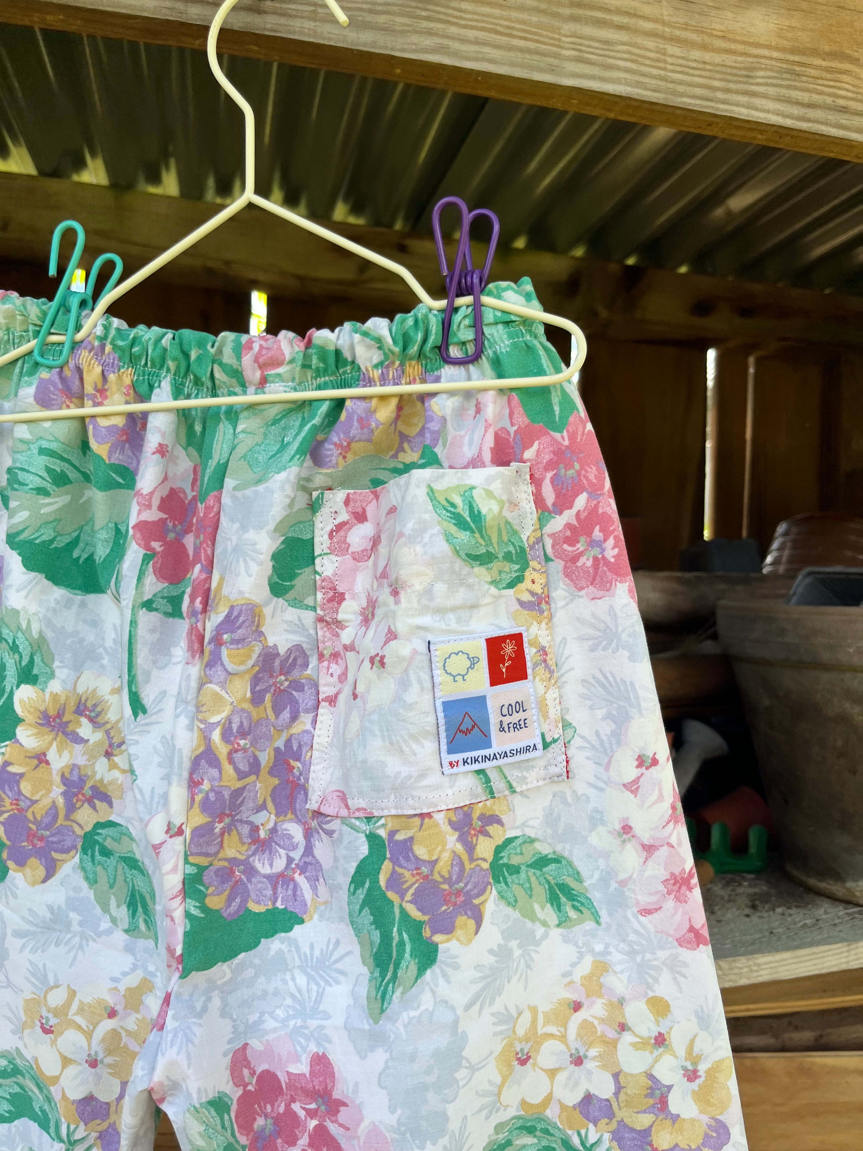 Pantalon enfant à fleurs